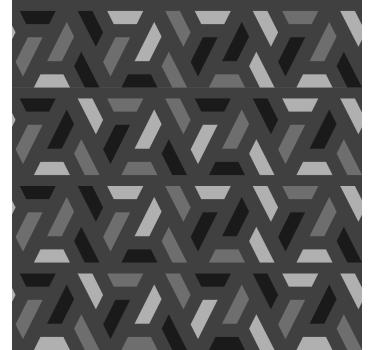 Store salon triangles géométriques tons noirs - TenStickers