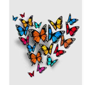 Store enrouleur salon papillons colorés - TenStickers