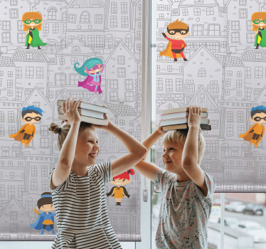 Store enrouleur super-héro super-héros urbains - TenStickers