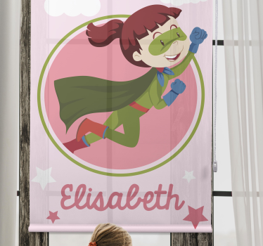 Store enrouleur super-héro vol héroïque d'un enfant - TenStickers