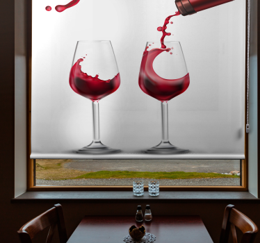 Store original cuisine verres de vin rouge - TenStickers