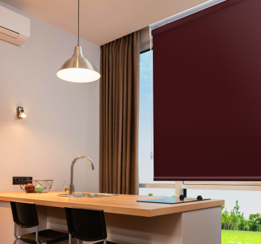 Store enrouleur cuisine couleur unique sienne - TenStickers
