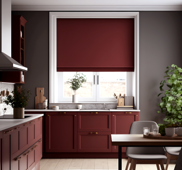 Store enrouleur cuisine rouge foncé - TenStickers