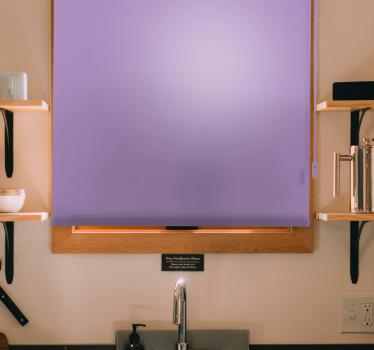 Stores enrouleur cuisine  élégants Couleur unie lilas - TenStickers
