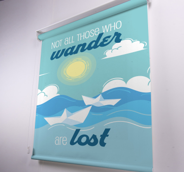 Store enrouleur phrases errer citation perdue soleil - TenStickers