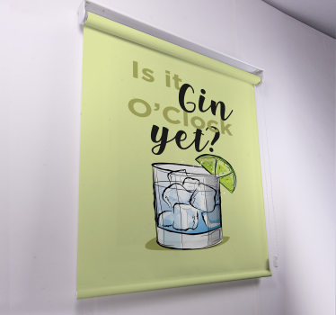 Store enrouleur cuisine heure du gin - TenStickers