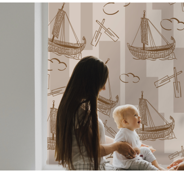Store enrouleur pour chambre enfant modèle de voilier - TenStickers