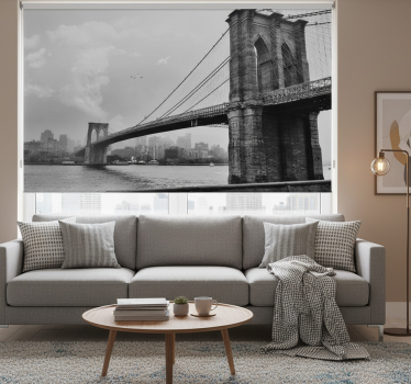 Store enrouleur bureau avec pont de new york - TenStickers