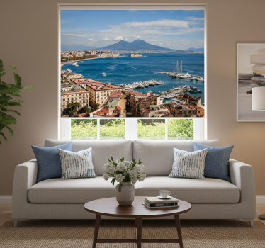 Store enrouleur bureau golfe de naples - TenStickers