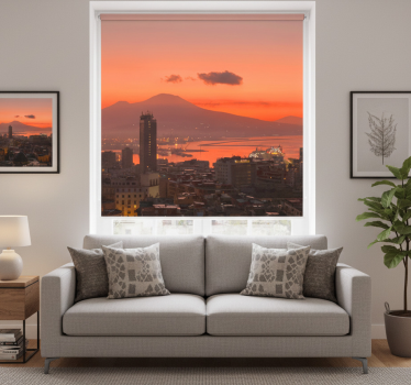 Store enrouleur bureau naples coucher de soleil - TenStickers
