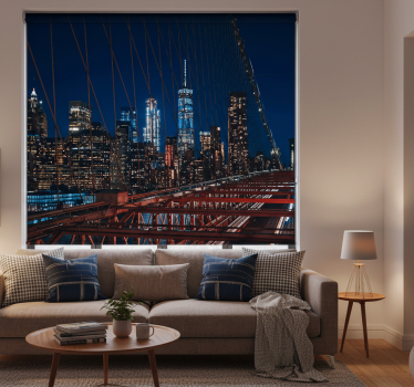 Store enrouleur bureau paysage de new york - TenStickers