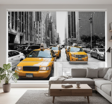 Store enrouleur bureau taxi de new york - TenStickers