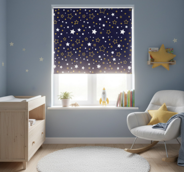 Store enrouleur chambre enfant ciel nocturne étoilé - TenStickers