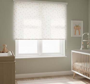 Store enrouleur chambre enfant cœurs miniatures - TenStickers