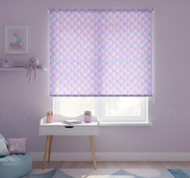 Store enrouleur chambre enfant écailles de sirène multicolores - TenStickers