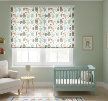 Store enrouleur chambre enfant Écureuil ours lapin mignon - TenStickers