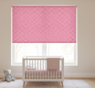 Store enrouleur chambre enfant forme rose clair et foncé - TenStickers