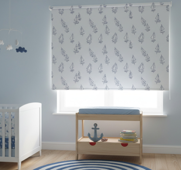 Store enrouleur chambre enfant motif bateau dessin - TenStickers