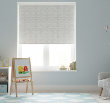 Store enrouleur chambre enfant motif bateaux en papier - TenStickers