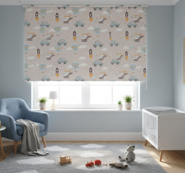 Store enrouleur chambre enfant transports ludiques - TenStickers