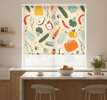 Store enrouleur cuisine aliments colorés variés - TenStickers