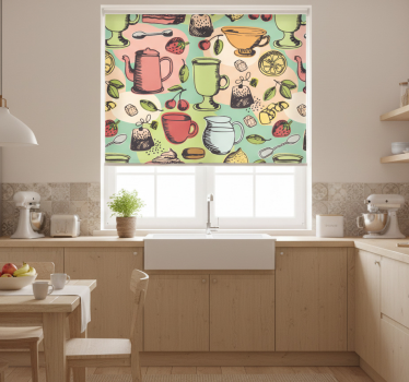 Store enrouleur cuisine aliments de cuisine - TenStickers