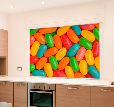 Store enrouleur cuisine bonbons gélifiés colorés - TenStickers