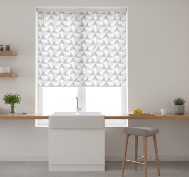 Store enrouleur cuisine carreaux ciment contemporains - TenStickers