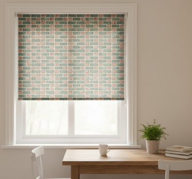 Store enrouleur cuisine carreaux de briques simples - TenStickers