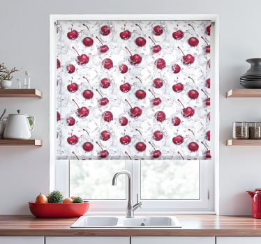 Store enrouleur cuisine cerises fraîches - TenStickers