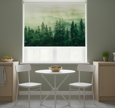 Store enrouleur cuisine cimes de la forêt verte - TenStickers