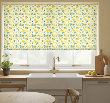 Store enrouleur cuisine citrons amusants - TenStickers
