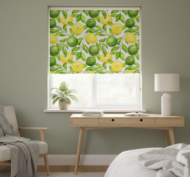 Store enrouleur cuisine citrons et limes - TenStickers