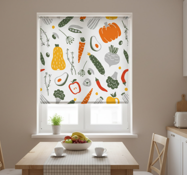 Store enrouleur cuisine collection fruits et légumes - TenStickers
