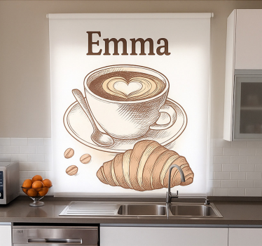Store enrouleur cuisine conception de café personnalisée - TenStickers