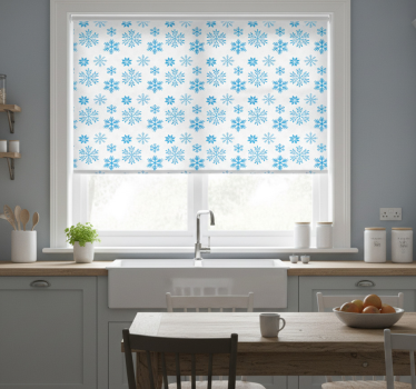 Store enrouleur cuisine cristal de neige - TenStickers