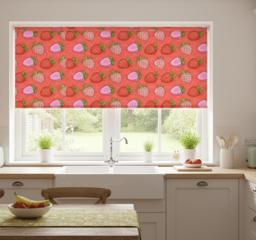 Store enrouleur cuisine délice de fraise - TenStickers