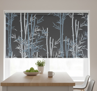 Store enrouleur cuisine design feuilles de bambou - TenStickers