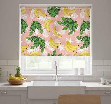 Store enrouleur cuisine feuillage de fruits tropicaux - TenStickers