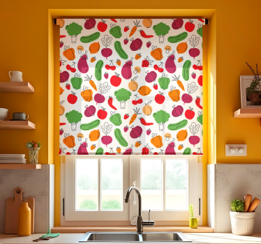 Store enrouleur cuisine fruits et légumes - TenStickers