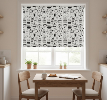Store enrouleur cuisine heure du café - TenStickers