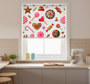Store enrouleur cuisine mosaïque sucrée - TenStickers