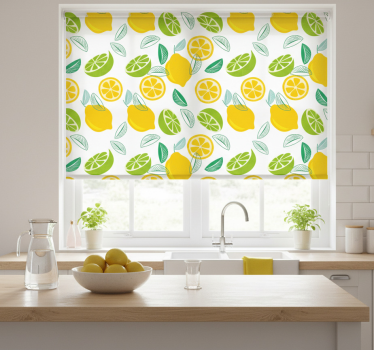 Store enrouleur cuisine motif agrumes - TenStickers
