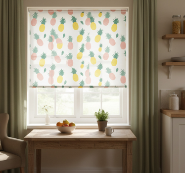 Store enrouleur cuisine motif ananas fruits - TenStickers