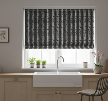Store enrouleur cuisine motif brossé à rayures - TenStickers