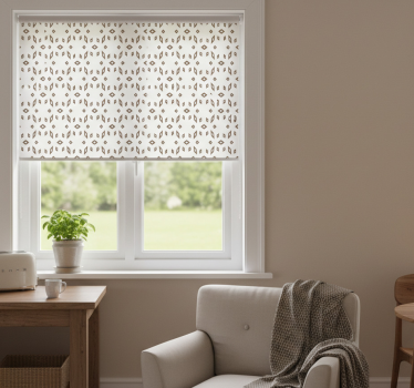 Store enrouleur cuisine motif brun-gris - TenStickers