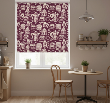 Store enrouleur cuisine motif café - TenStickers