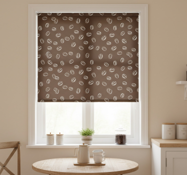 Store enrouleur cuisine motif café en grains - TenStickers
