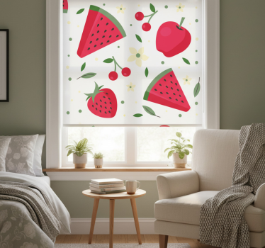 Store enrouleur cuisine motif de différents fruits - TenStickers