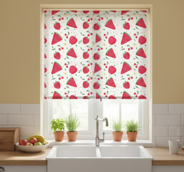 Store enrouleur cuisine motif de fruits variés - TenStickers